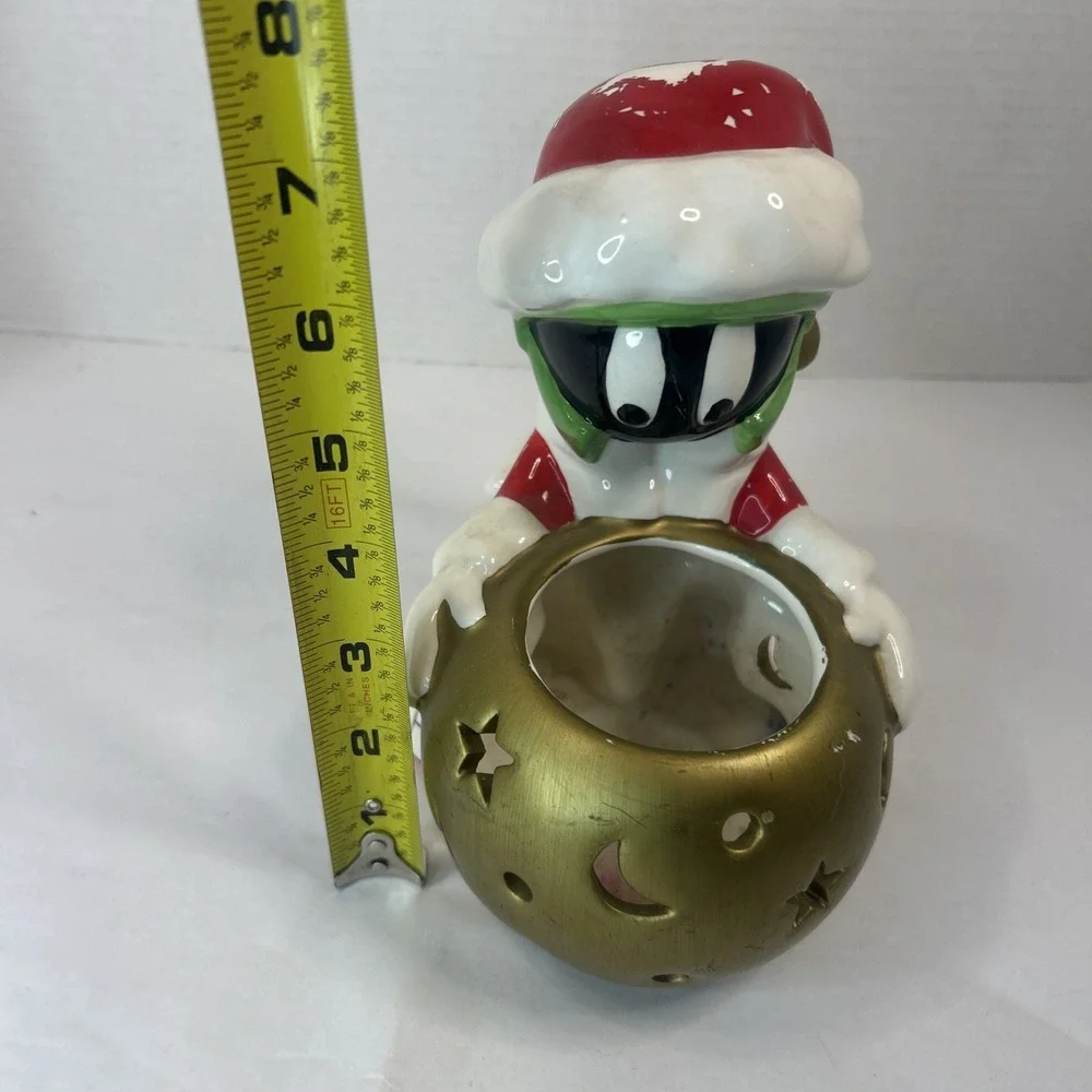 Warner‎ Bros Studio Store Marvin Martian Christmas Votive Candle Holder Read